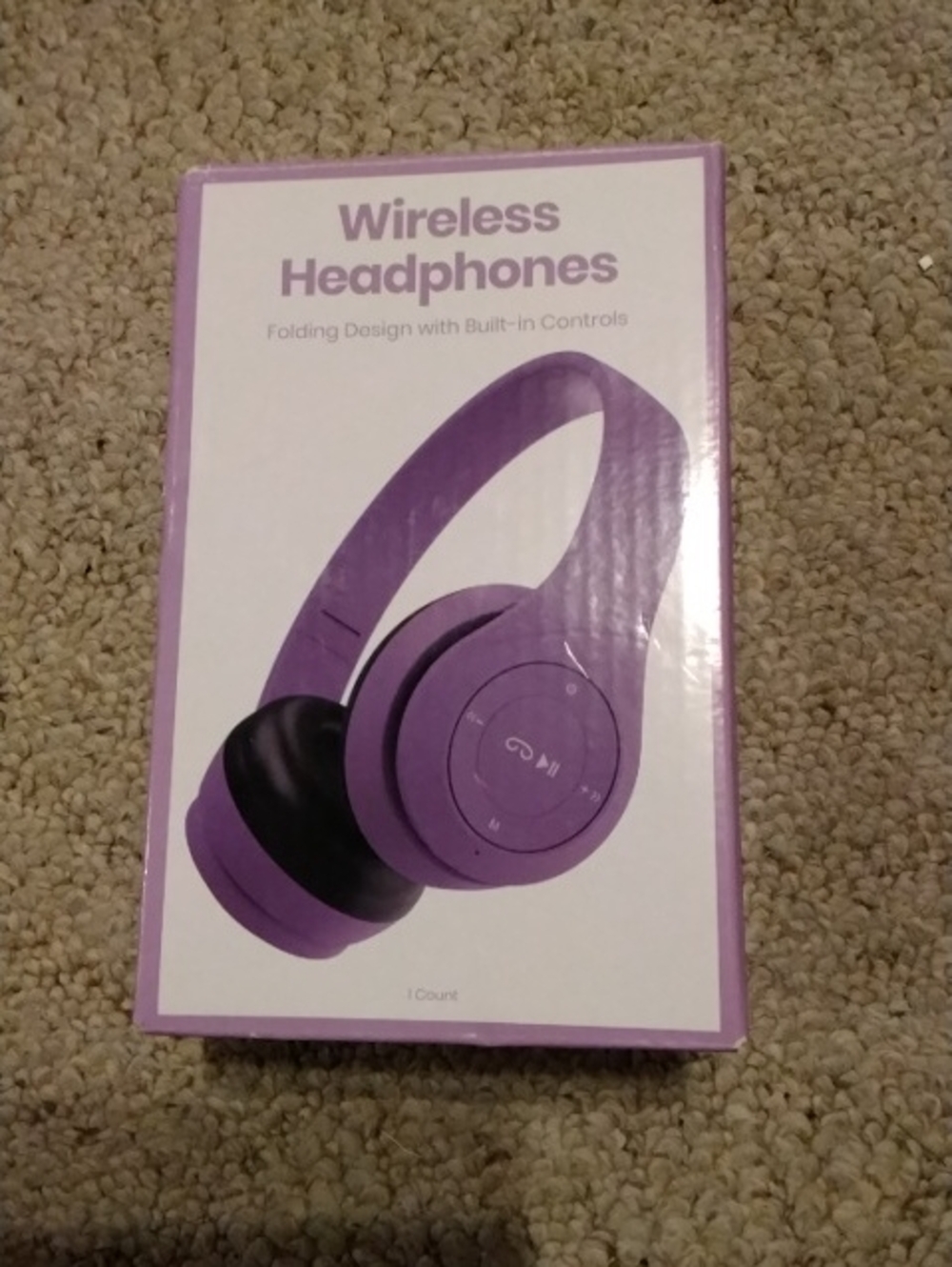 Wireless Over-Ear Headphones - Purple